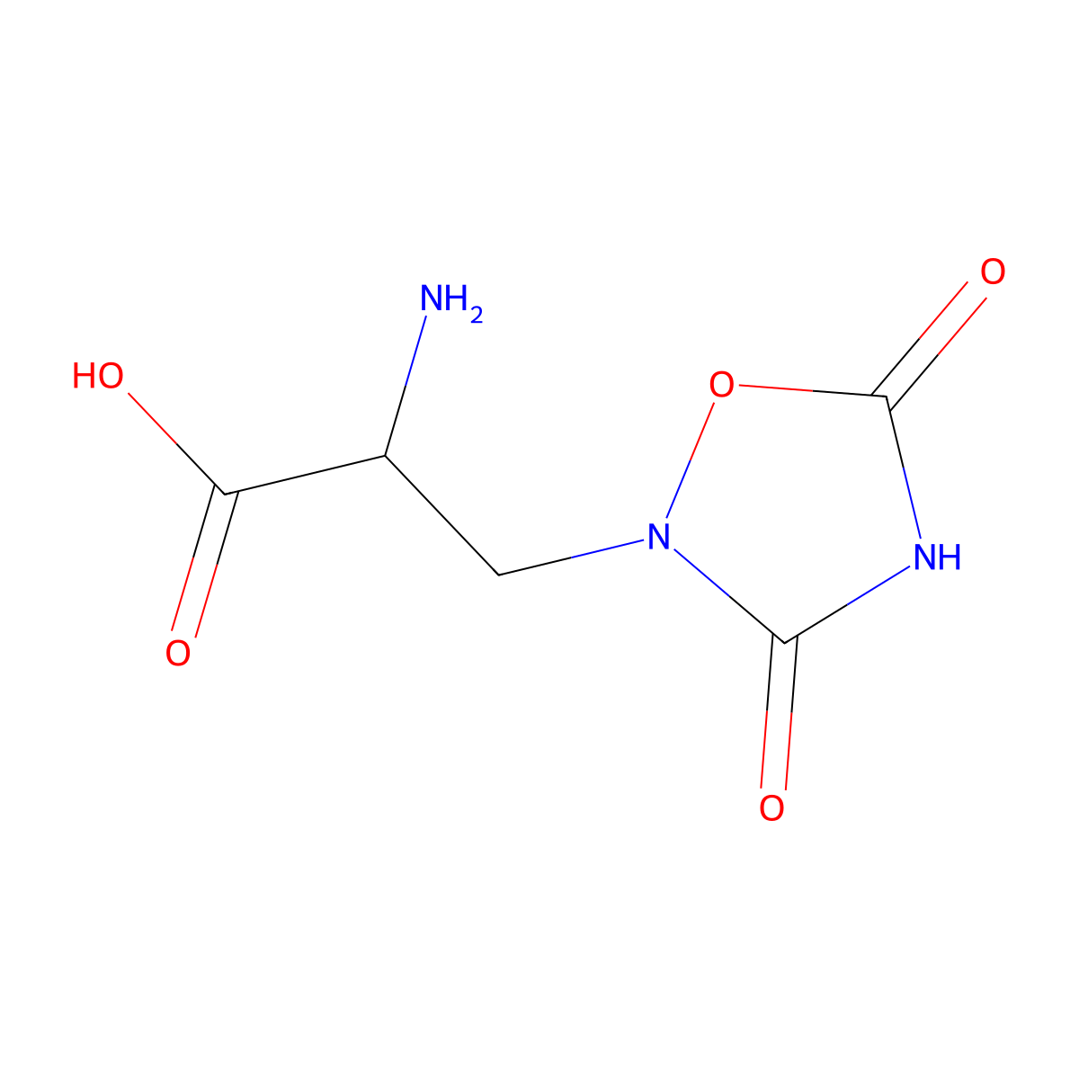 Quisqualic Acid molecular structure, CAS 52809-07-1