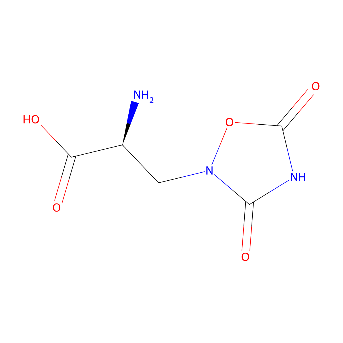 Quisqualic Acid molecular structure, CAS 52809-07-1