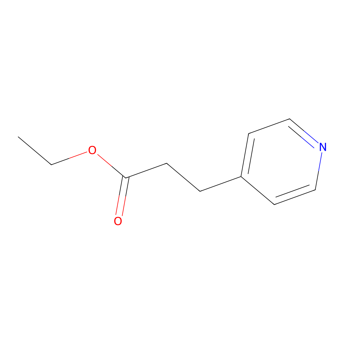 Ethyl isonicotinylacetate molecular structure, CAS 52809-19-5