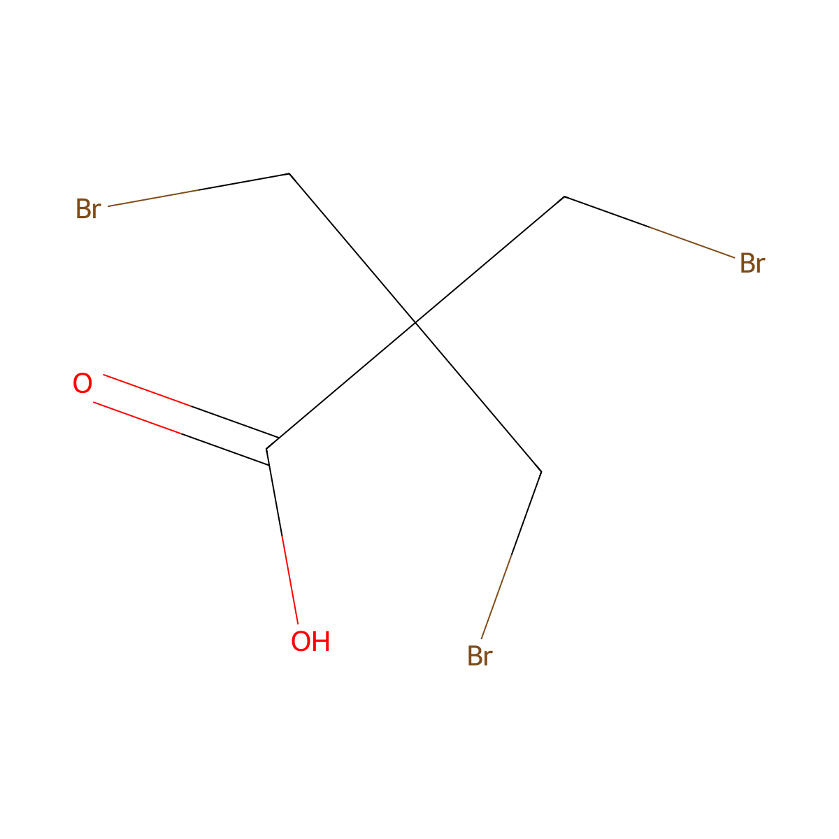 3-bromo-2,2-bis(bromomethyl)propanoic Acid molecular structure, CAS 52813-48-6