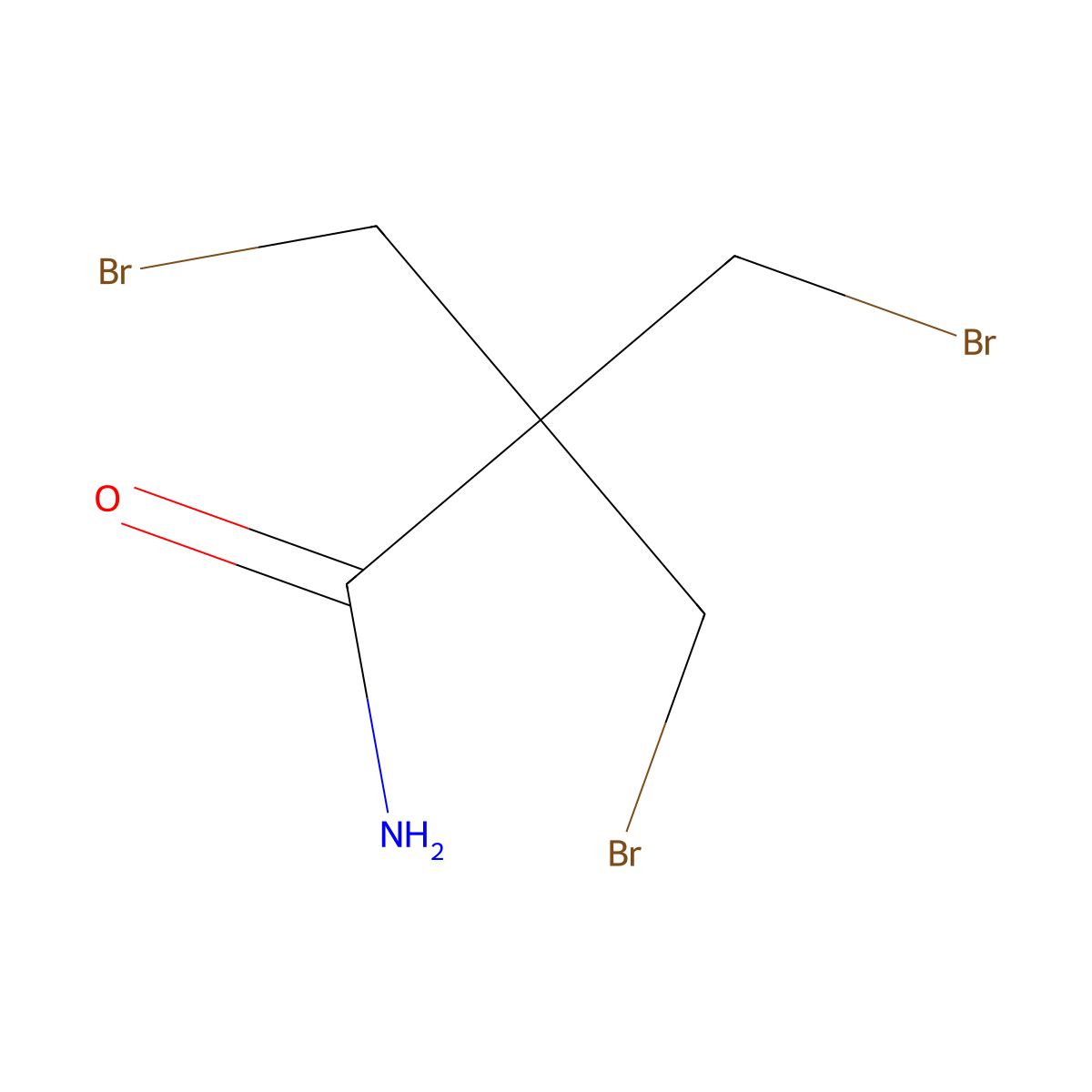 3-Bromo-2,2-bis(bromomethyl)propanamide molecular structure, CAS 52813-49-7