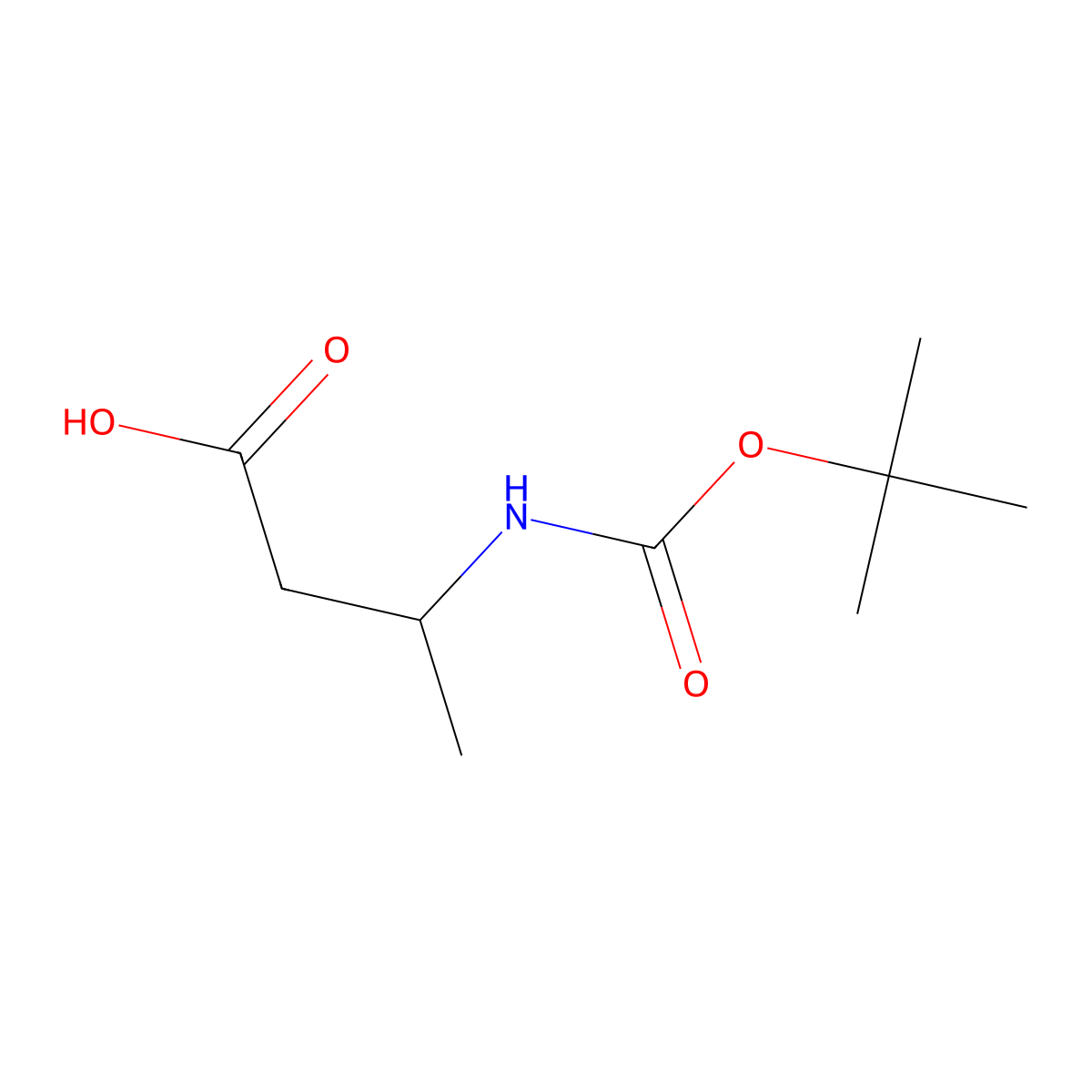 3-(((Tert-butoxy)carbonyl)amino)butanoic acid molecular structure, CAS 52815-19-7