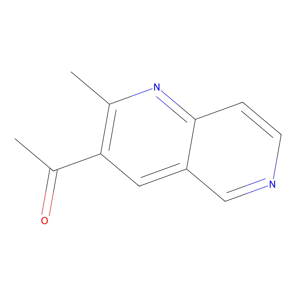 3-Acetyl-2-methyl-1,6-naphthyridine molecular structure, CAS 52816-65-6