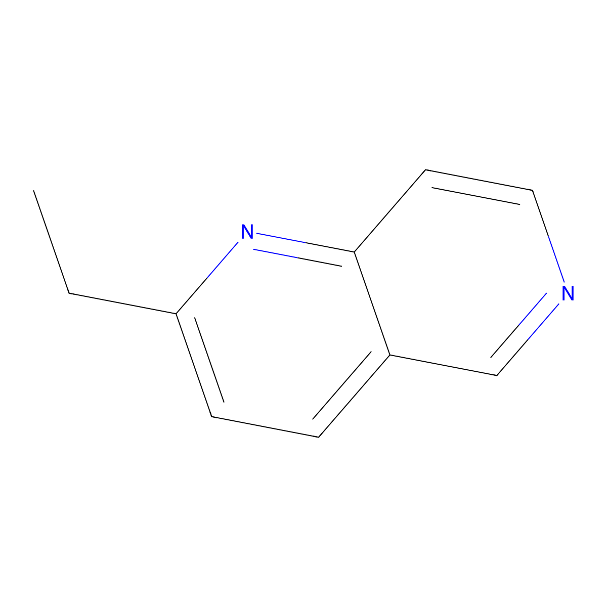 2-Ethyl-1,6-naphthyridine molecular structure, CAS 52816-68-9