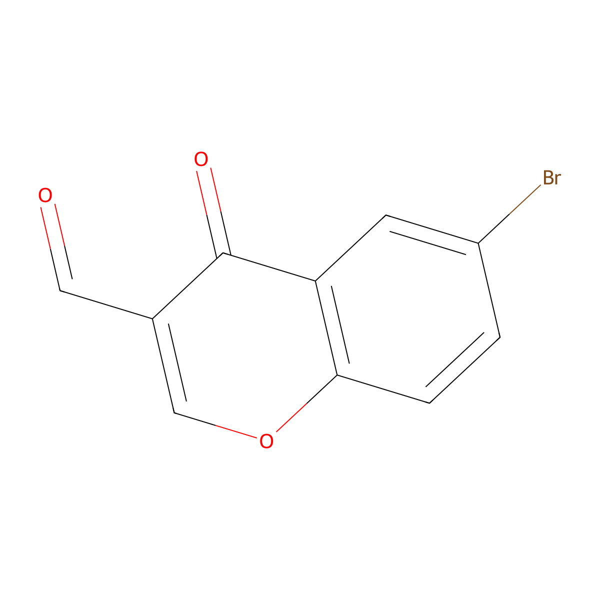 6-Bromo-3-formylchromone molecular structure, CAS 52817-12-6