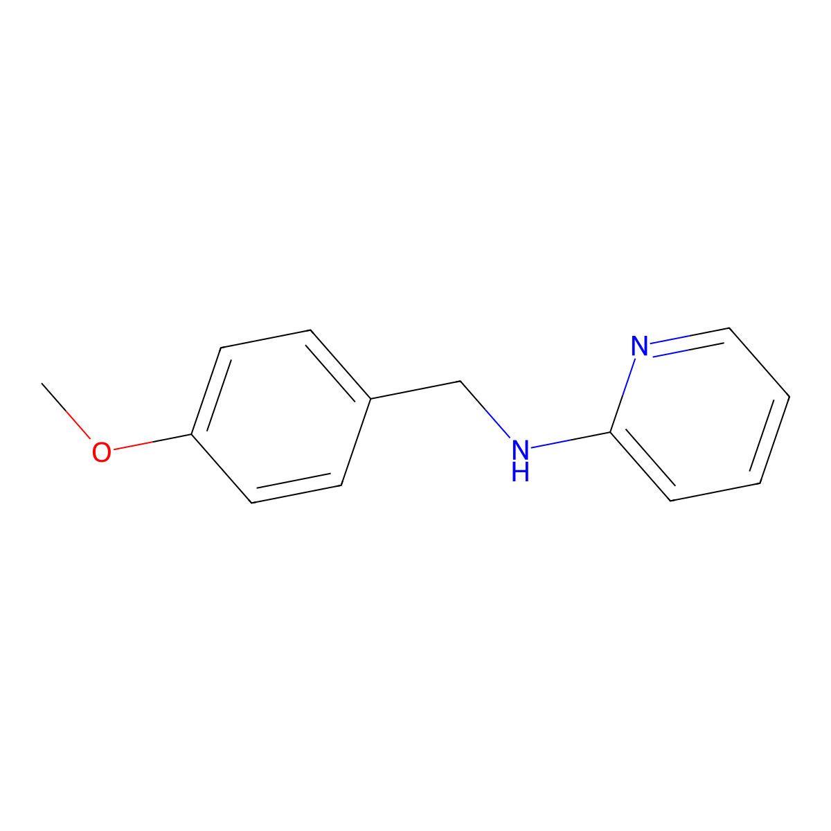 N-(4-Methoxybenzyl)pyridin-2-amine molecular structure, CAS 52818-63-0