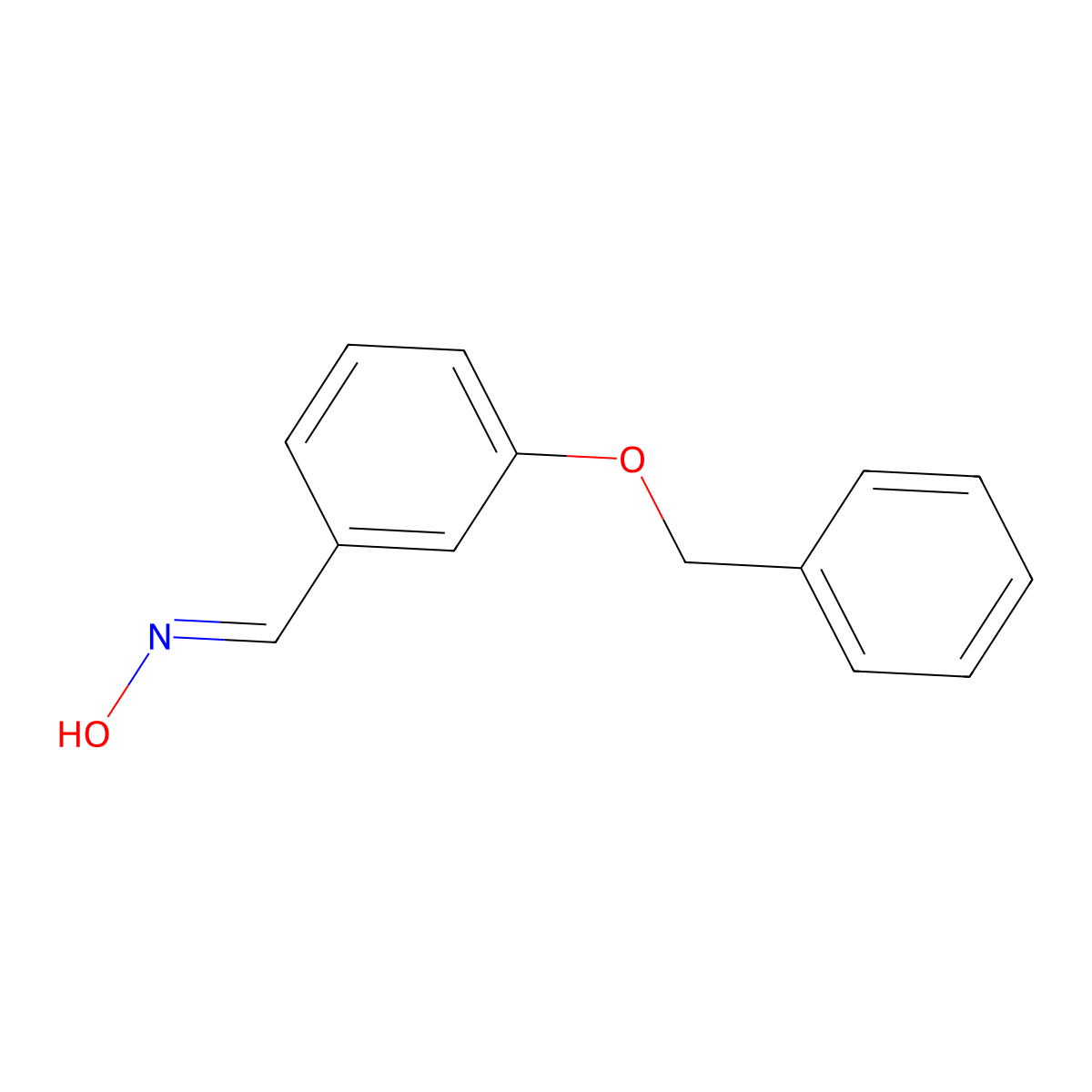 N-[(3-phenylmethoxyphenyl)methylidene]hydroxylamine molecular structure, CAS 5282-16-6