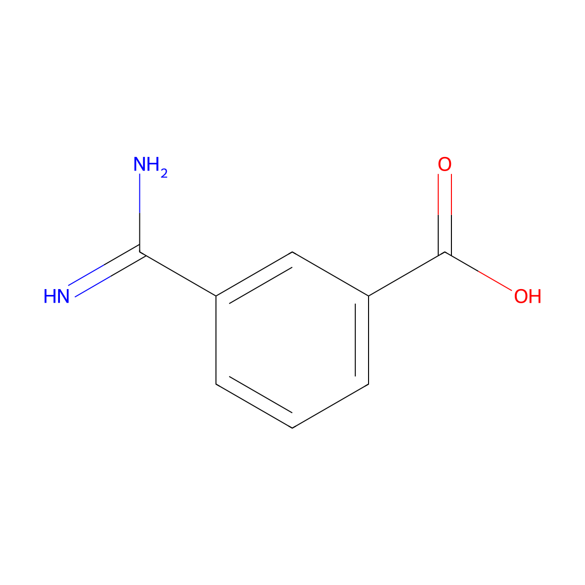 3-(Aminoiminomethyl)benzoic acid molecular structure, CAS 52820-49-2