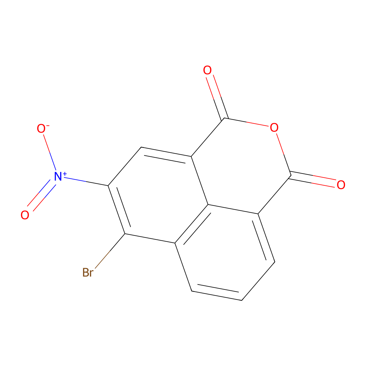 6-Bromo-5-nitrobenzo[de]isochromene-1,3-dione molecular structure, CAS 52821-19-9