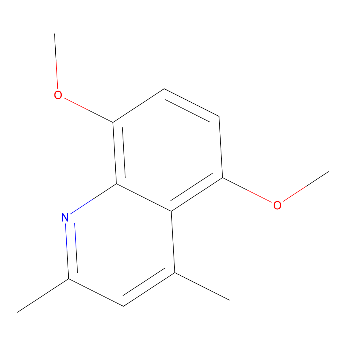 5,8-Dimethoxy-2,4-dimethylquinoline molecular structure, CAS 52823-95-7