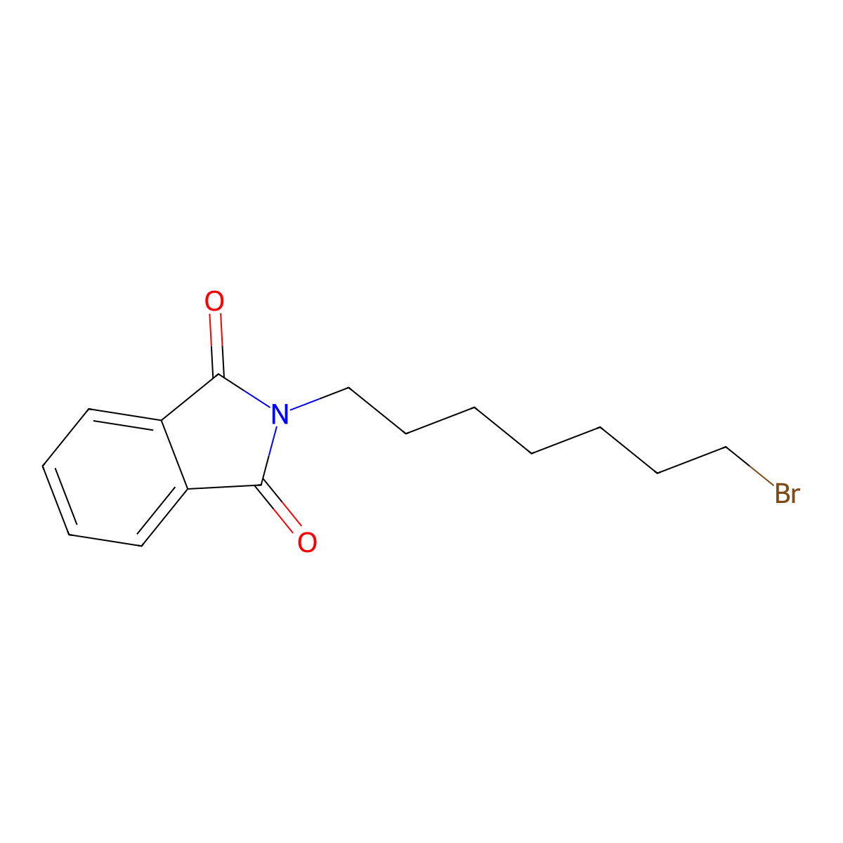 2-(7-Bromoheptyl)-1H-isoindole-1,3(2H)-dione molecular structure, CAS 52824-42-7
