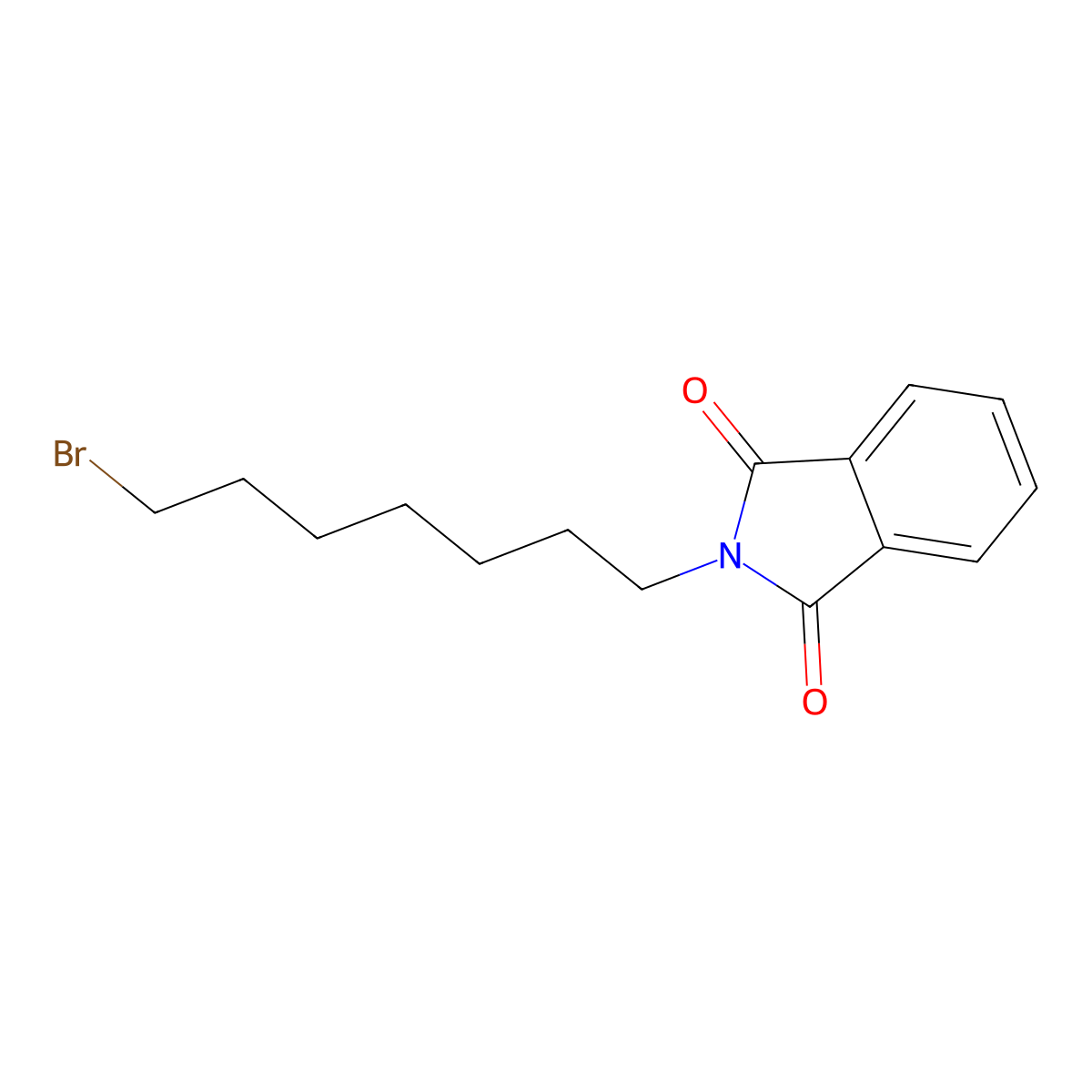 2-(7-Bromoheptyl)-1H-isoindole-1,3(2H)-dione molecular structure, CAS 52824-42-7
