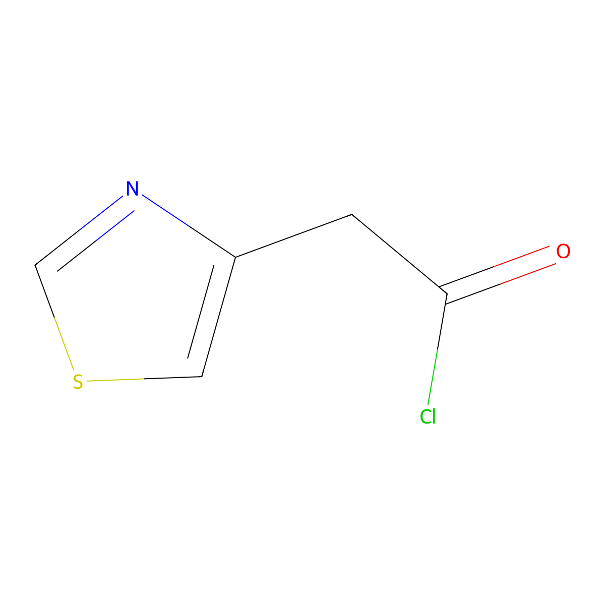 2-(1,3-Thiazol-4-yl)acetyl chloride molecular structure, CAS 52829-56-8