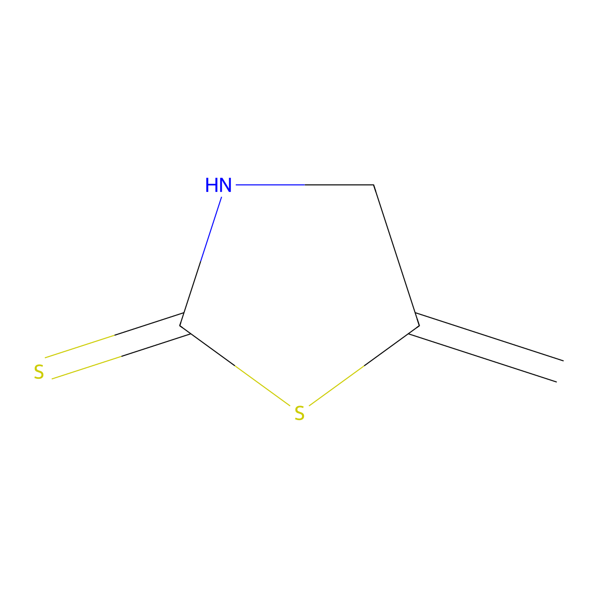 5-Methylene-1,3-thiazolidine-2-thione molecular structure, CAS 52829-72-8