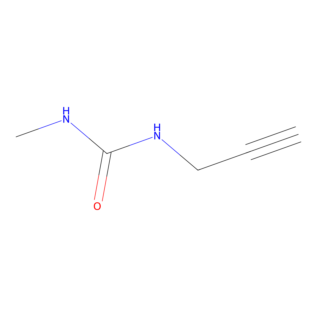 N-Methyl-N'-2-propyn-1-ylurea molecular structure, CAS 52829-73-9
