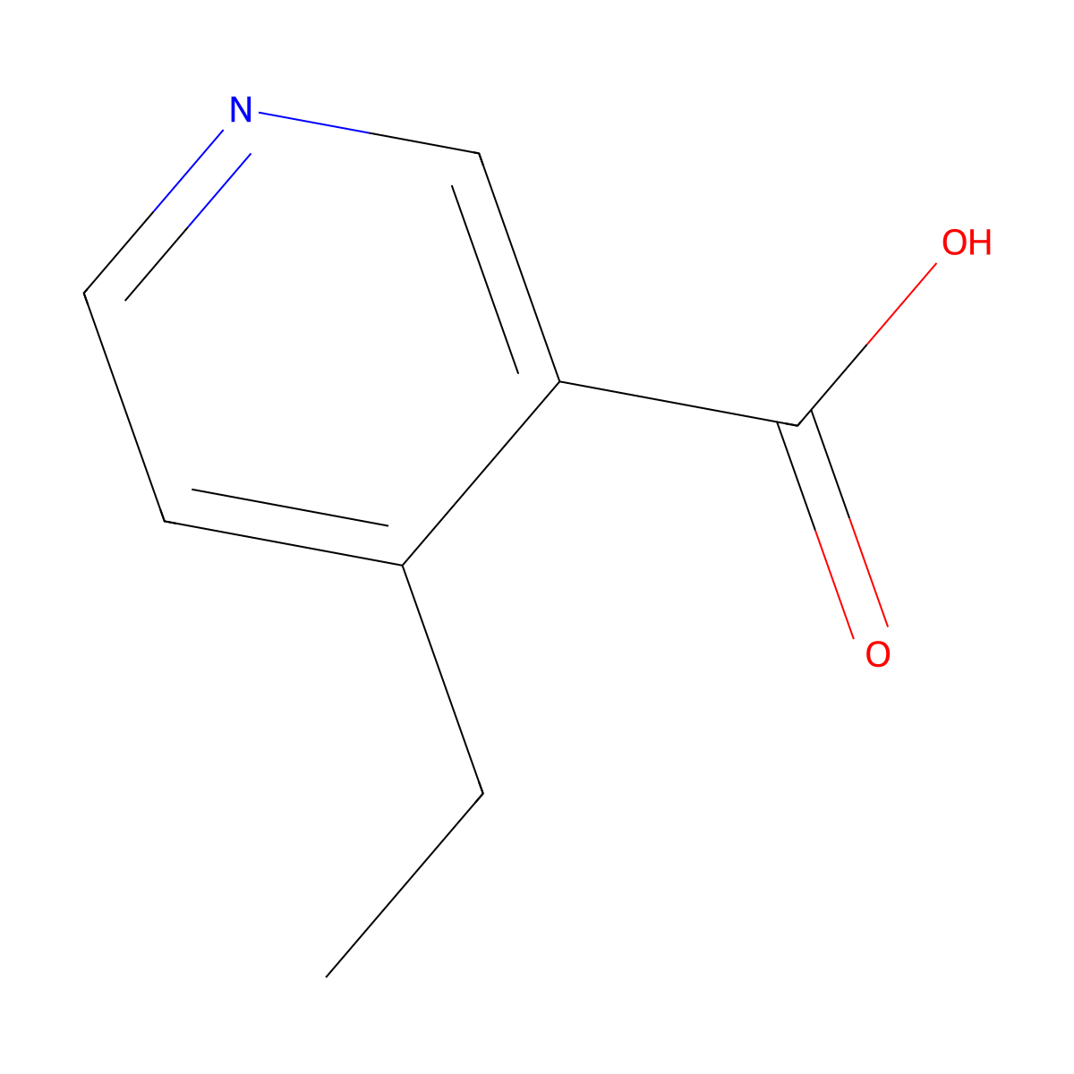 4-Ethylnicotinic acid molecular structure, CAS 52830-20-3