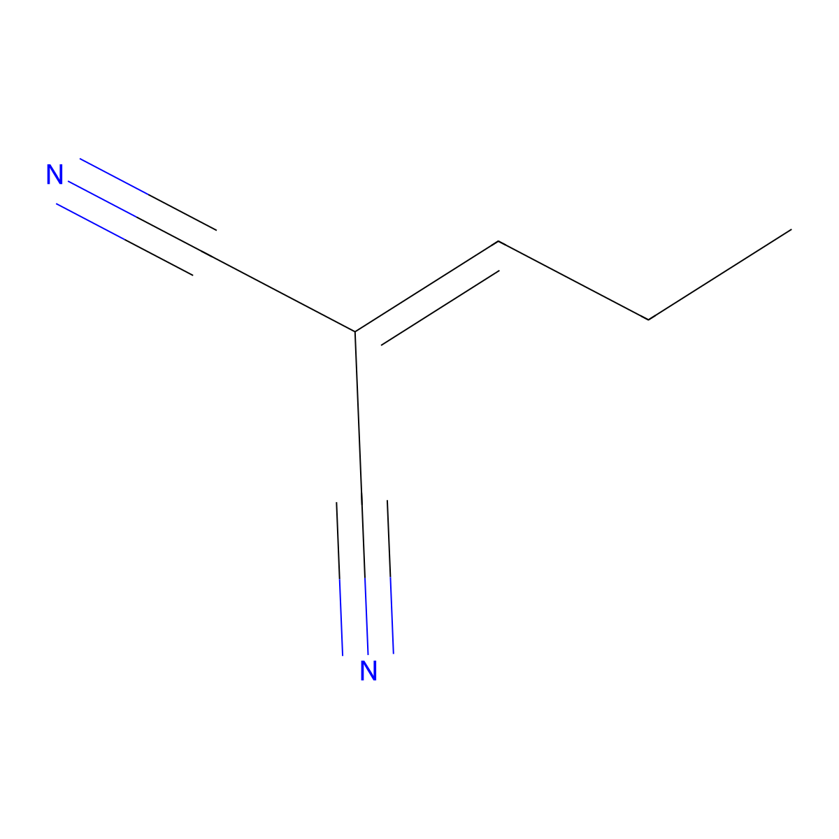2-Propylidenemalononitrile molecular structure, CAS 52833-34-8
