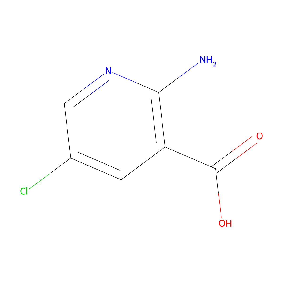 2-Amino-5-chloronicotinic acid molecular structure, CAS 52833-93-9
