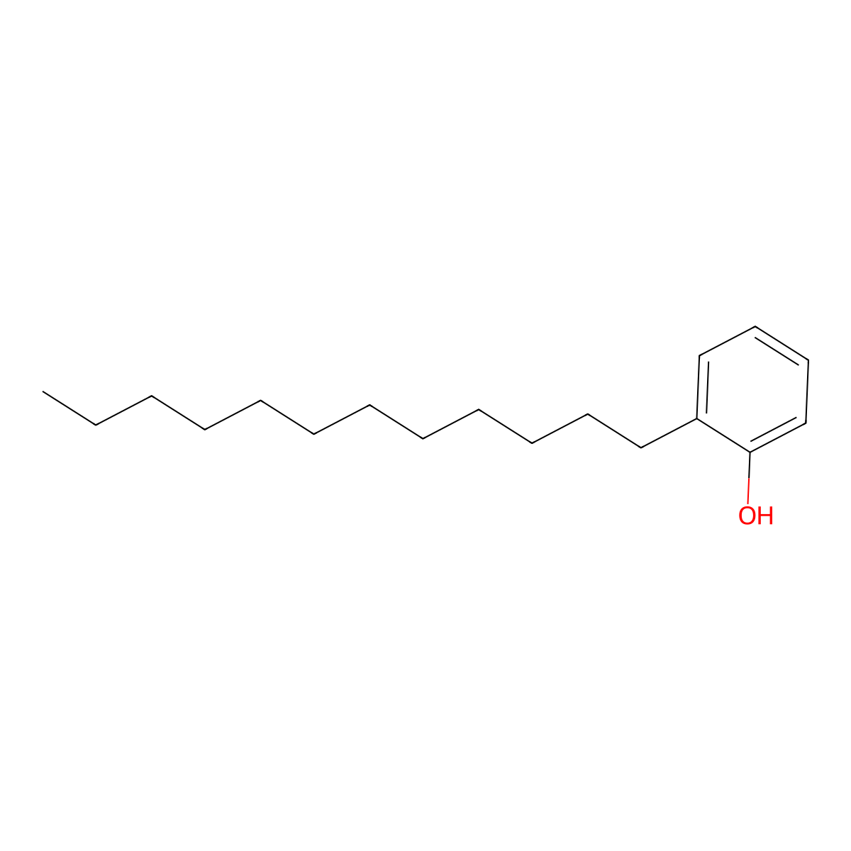 2-Dodecylphenol molecular structure, CAS 5284-29-7