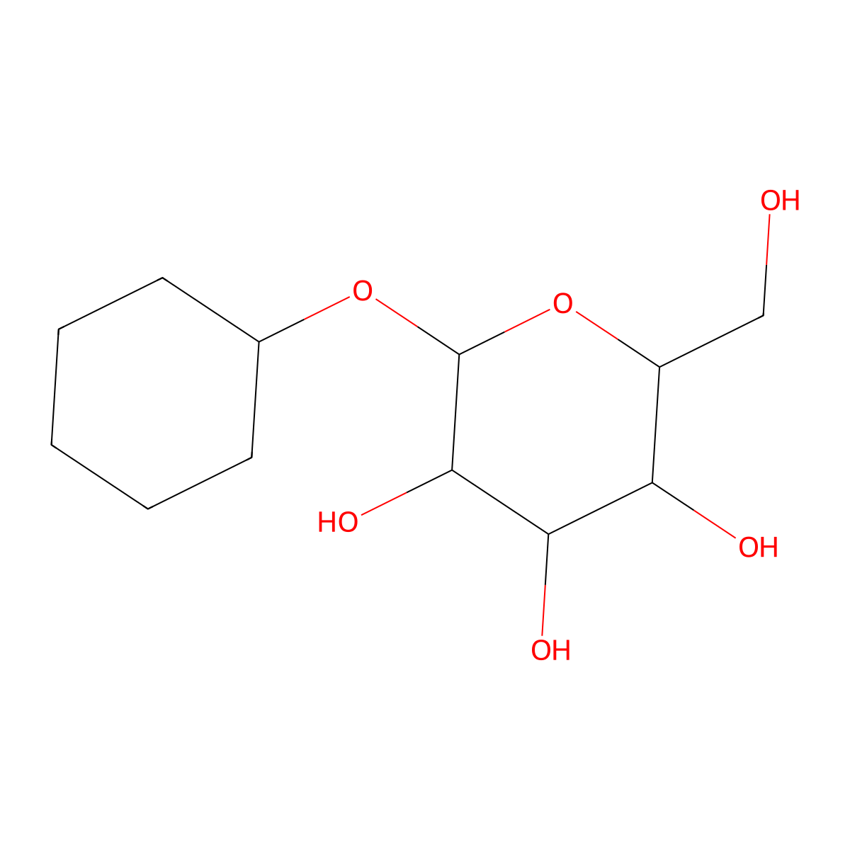 2-Cyclohexyloxy-6-(hydroxymethyl)oxane-3,4,5-triol molecular structure, CAS 5284-99-1