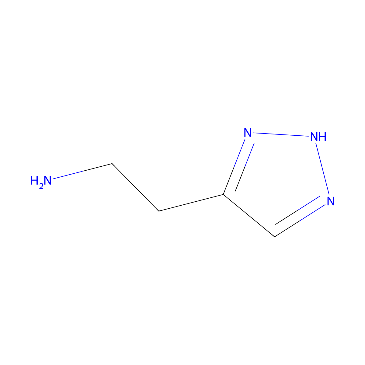 2-(1H-1,2,3-Triazol-5-yl)ethanamine molecular structure, CAS 52845-67-7