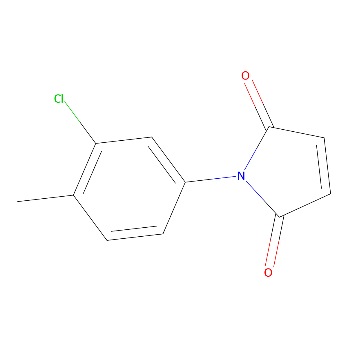 1-(3-chloro-4-methylphenyl)-2,5-dihydro-1H-pyrrole-2,5-dione molecular structure, CAS 52845-68-8