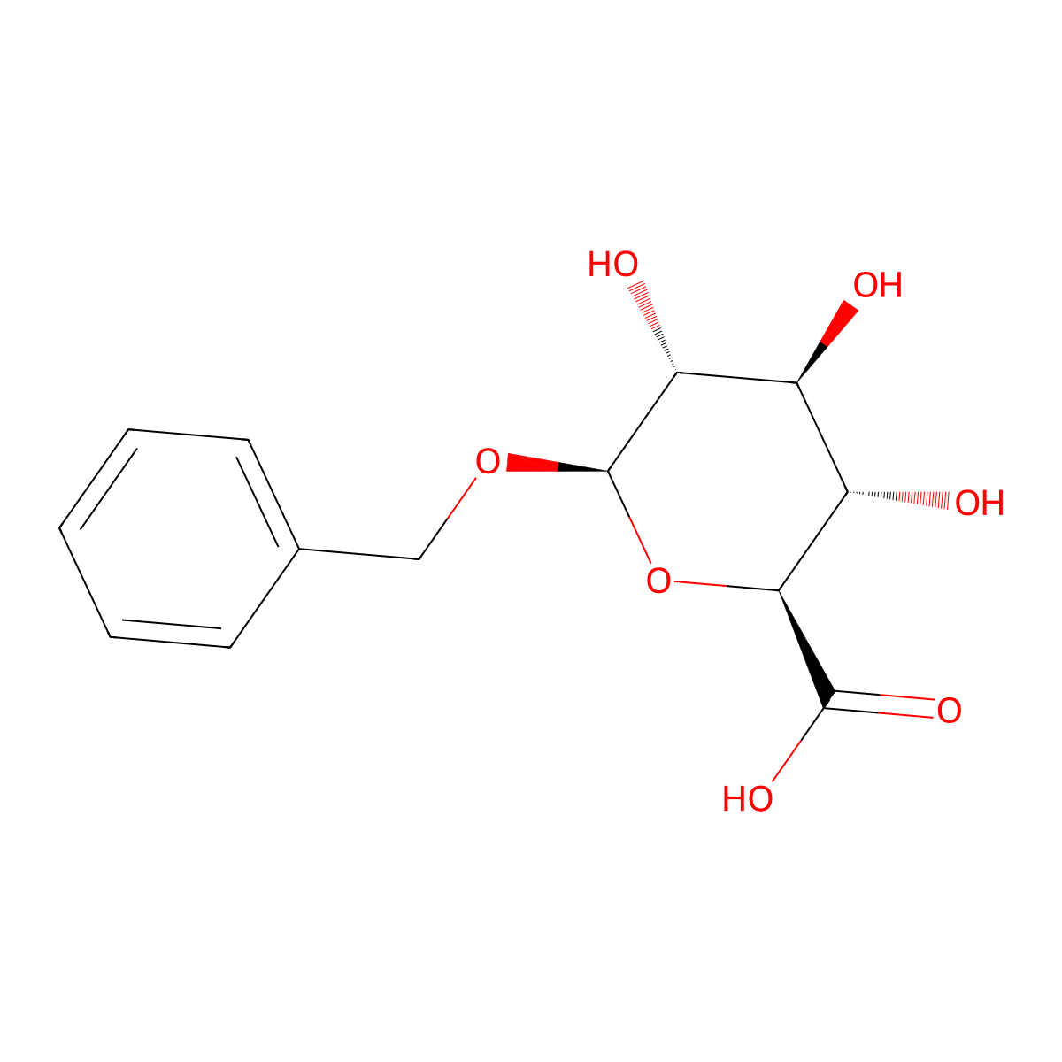 Benzyl Alcohol Glucuronide molecular structure, CAS 5285-02-9