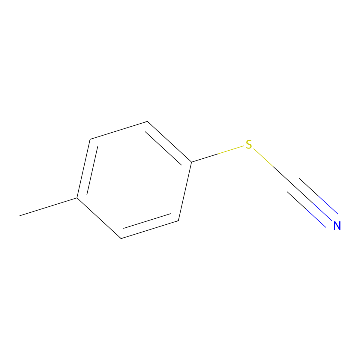 p-Toluenesulphenyl cyanide molecular structure, CAS 5285-74-5