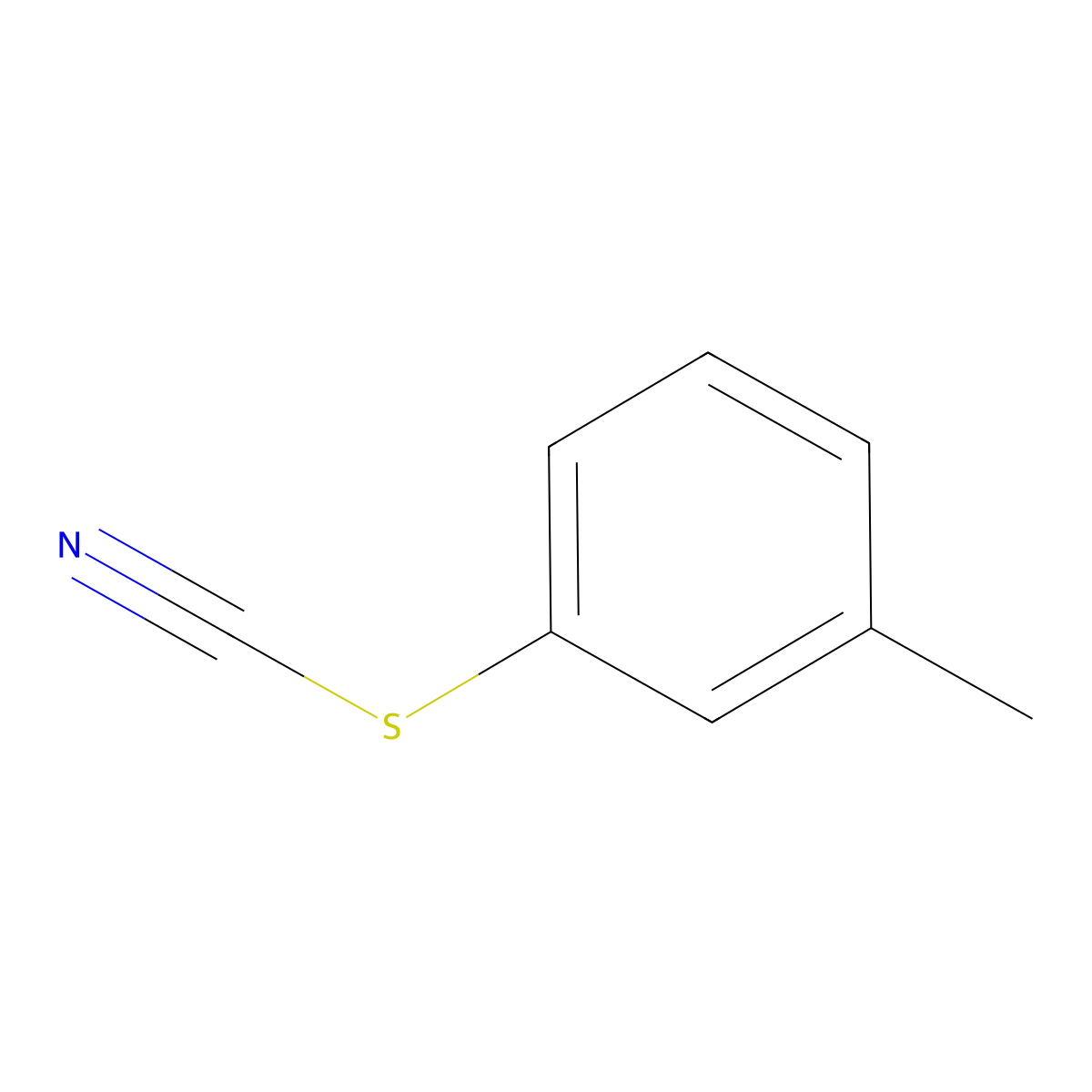 3-Methylphenyl thiocyanate molecular structure, CAS 5285-89-2