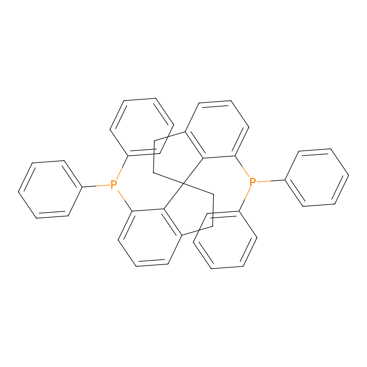 (S)-7,7'-Bis(diphenylphosphino)-2,2',3,3'-tetrahydro-1,1'-spirobiindane , (S)-SDP molecular structure, CAS 528521-86-0