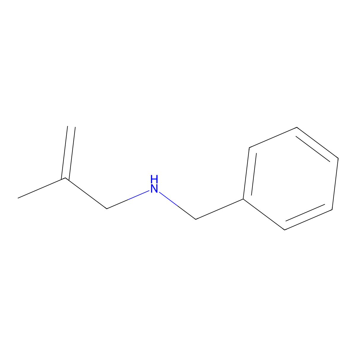N-Benzyl-2-methylprop-2-en-1-amine molecular structure, CAS 52853-55-1