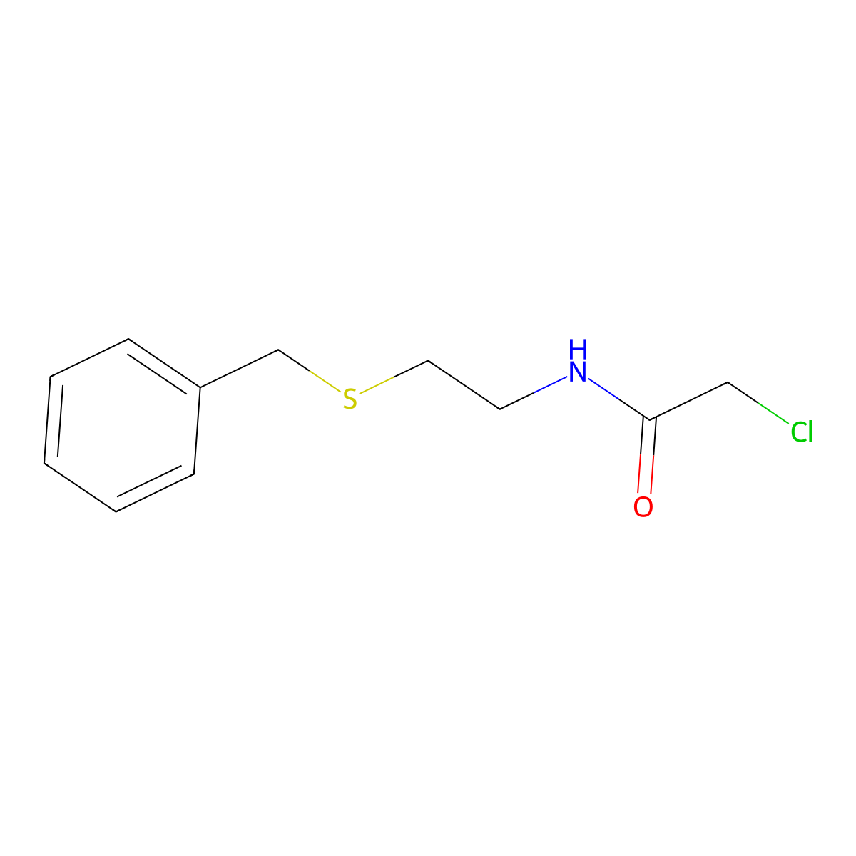 N-[2-(benzylsulfanyl)ethyl]-2-chloroacetamide molecular structure, CAS 528534-61-4