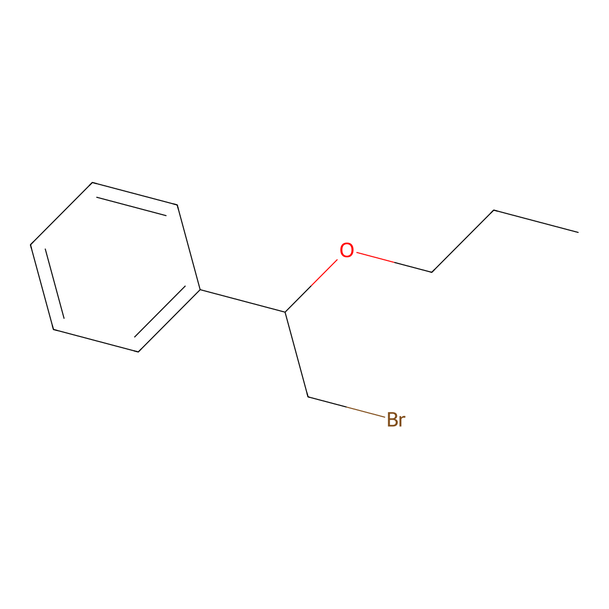 Ether, alpha-(bromomethyl)benzyl propyl molecular structure, CAS 52855-10-4