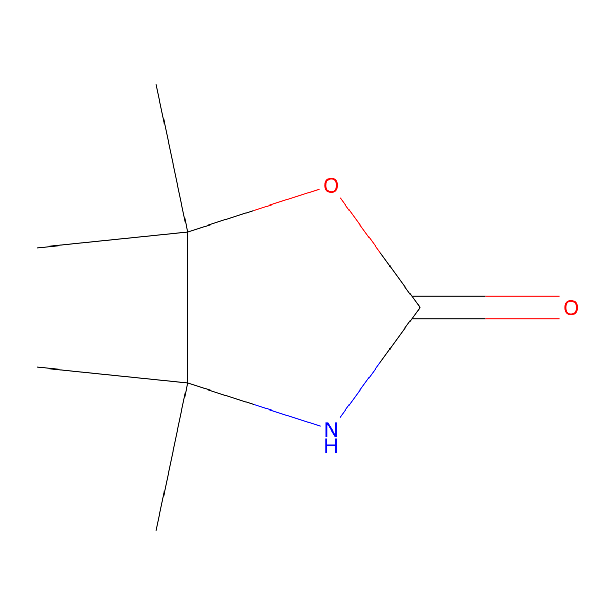 4,4,5,5-Tetramethyl-1,3-oxazolidin-2-one molecular structure, CAS 52856-03-8