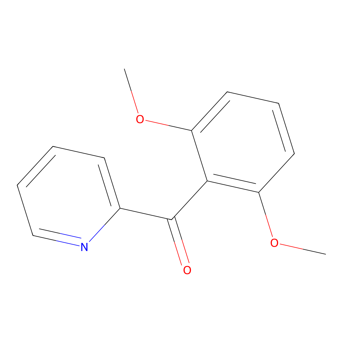 2-(2,6-Dimethoxybenzoyl)pyridine molecular structure, CAS 52856-16-3