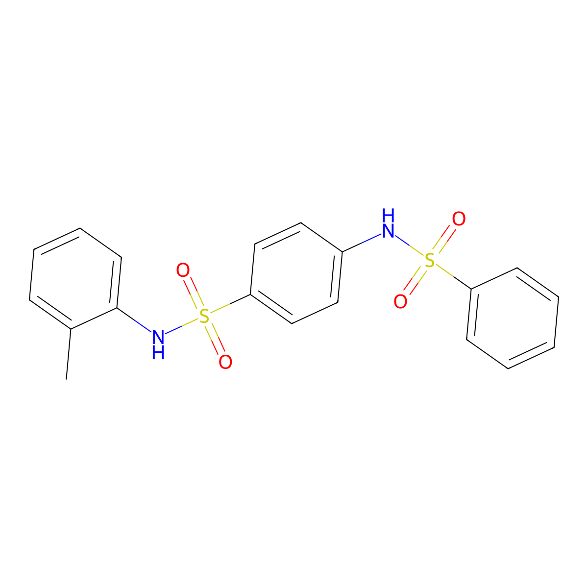 4-(benzenesulfonamido)-N-(2-methylphenyl)benzenesulfonamide molecular structure, CAS 528564-81-0