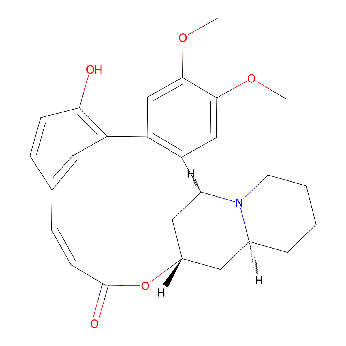 Lythrine molecular structure, CAS 5286-10-2