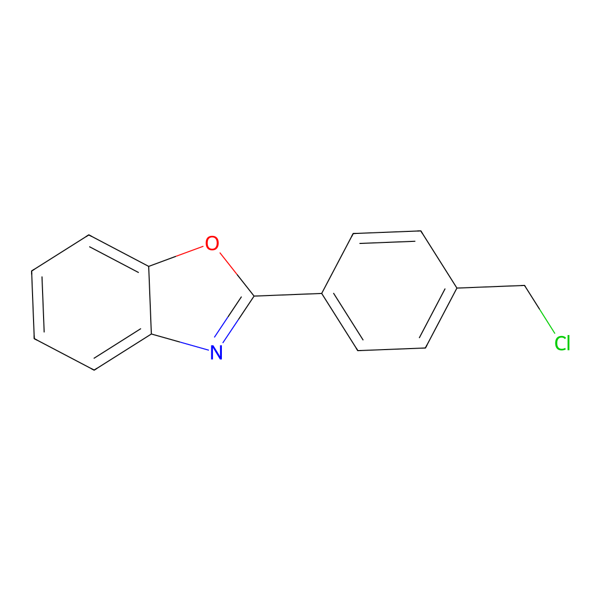 p-(Benzoxazoyl)benzyl Chloride molecular structure, CAS 52864-19-4