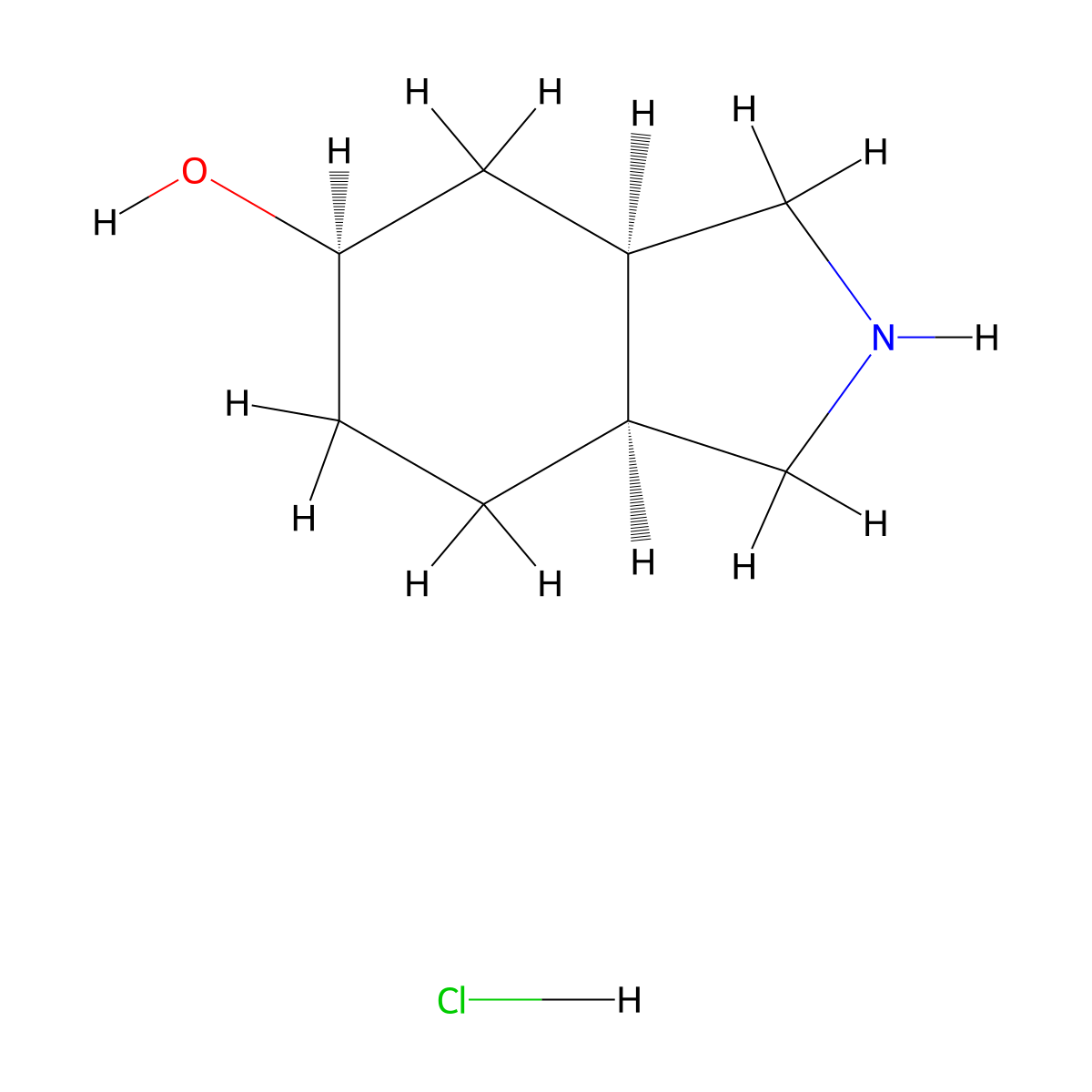 (3aR,5R,7aS)-rel-5-Hydroxy-2H-isoindole molecular structure, CAS 52865-10-8