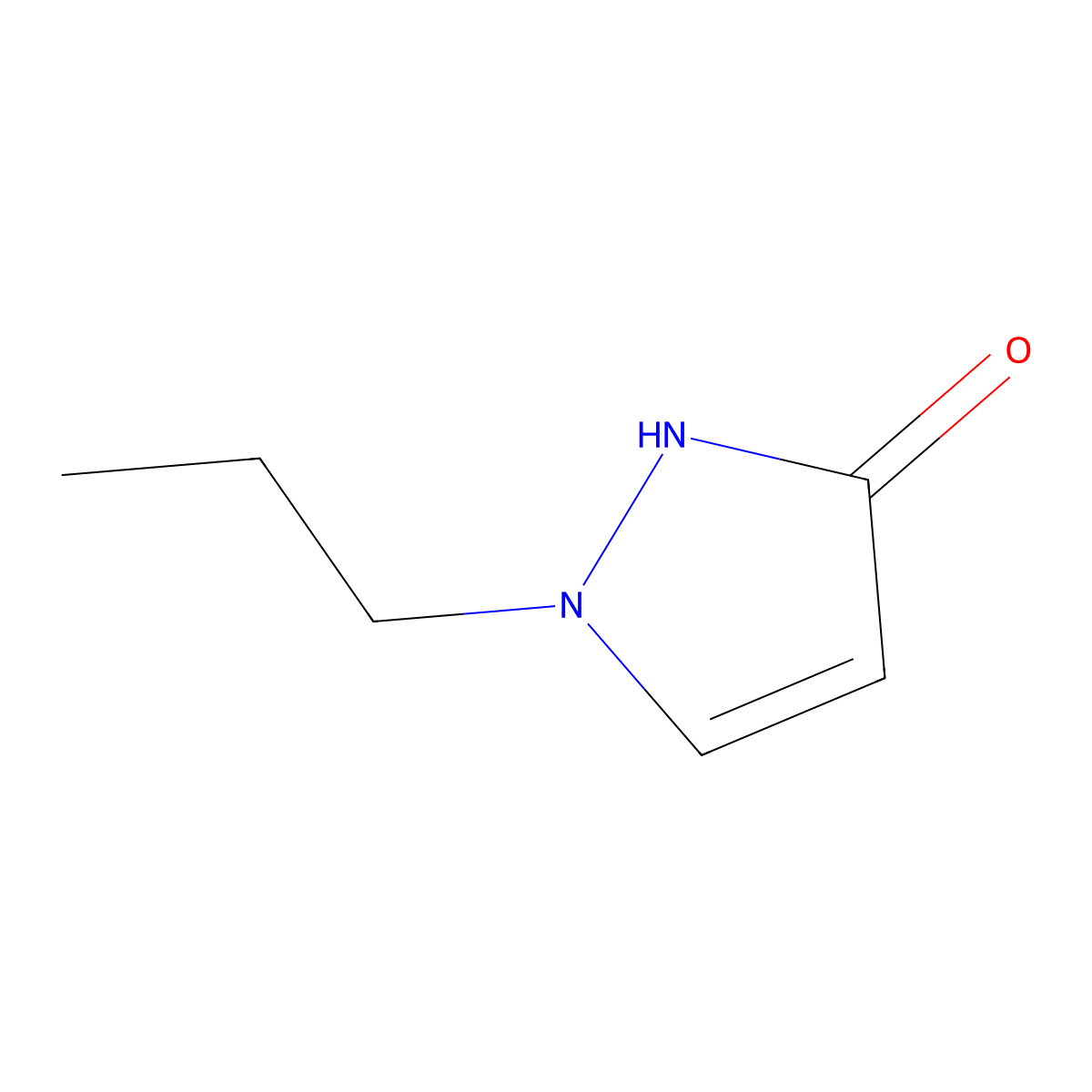 3-Hydroxy-1-propyl-1H-pyrazole molecular structure, CAS 52867-54-6