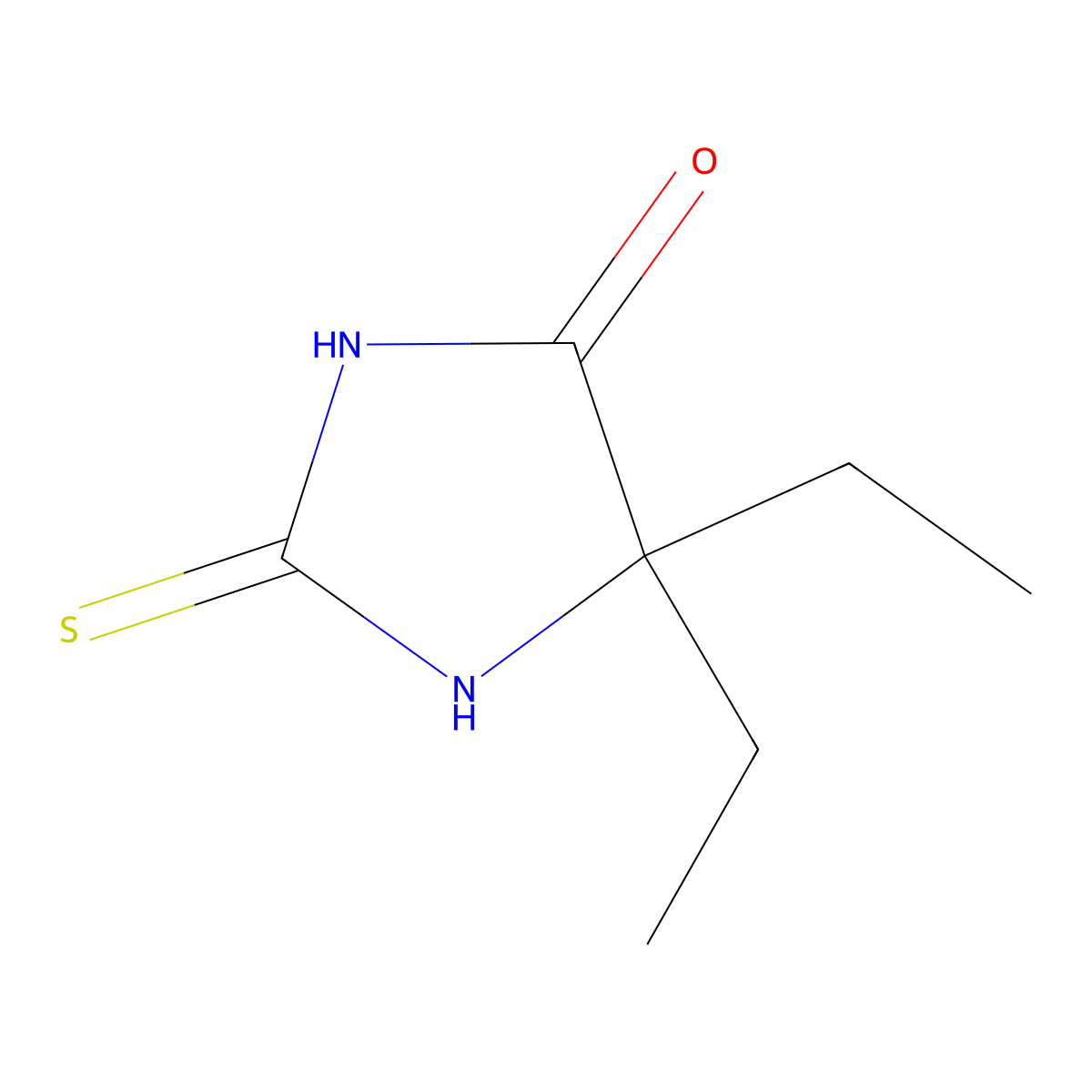5,5-Diethyl-2-thioxoimidazolidin-4-one molecular structure, CAS 52868-48-1