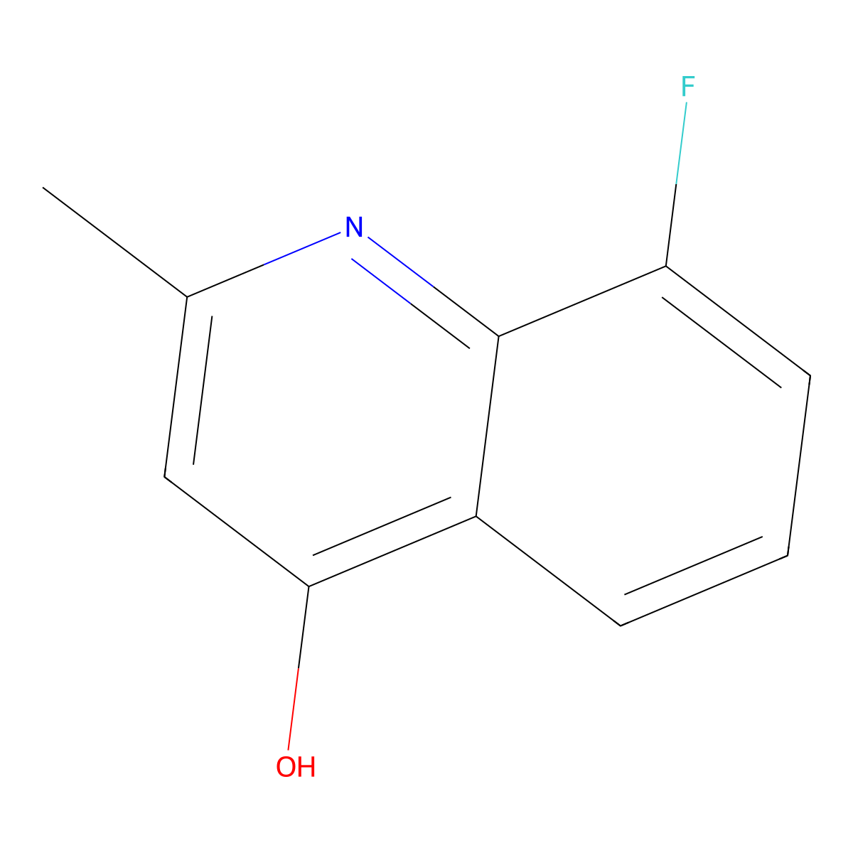 8-Fluoro-2-methylquinolin-4-ol molecular structure, CAS 5288-22-2