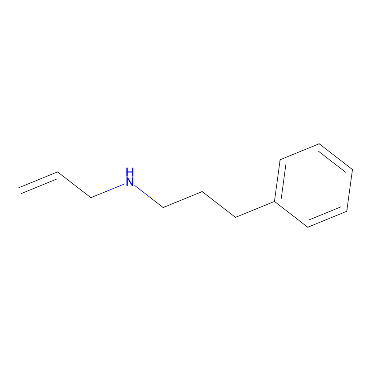 (3-Phenylpropyl)(prop-2-en-1-yl)amine molecular structure, CAS 528812-92-2