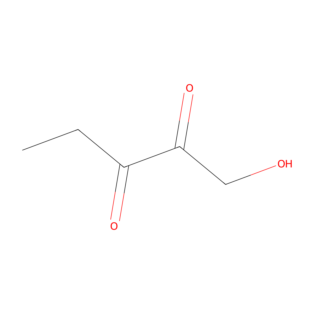 1-Hydroxypentane-2,3-dione molecular structure, CAS 528825-17-4
