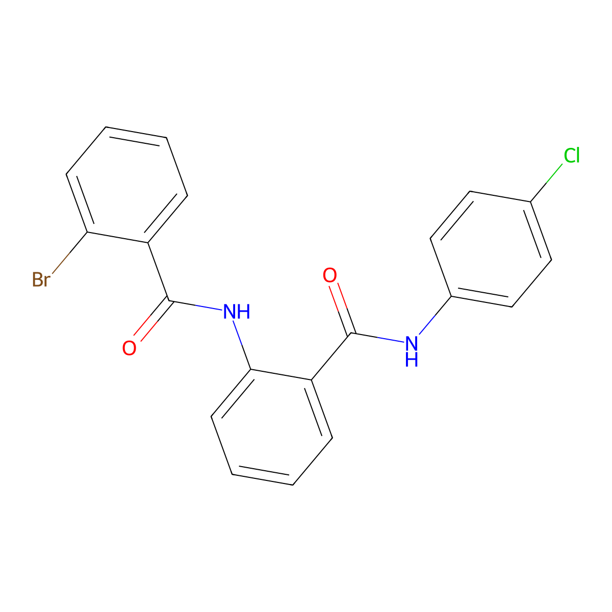 2-[(2-bromobenzoyl)amino]-N-(4-chlorophenyl)benzamide molecular structure, CAS 528835-38-3