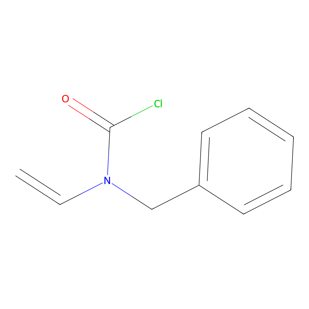 N-benzyl-N-ethenylcarbamoyl chloride molecular structure, CAS 52884-88-5