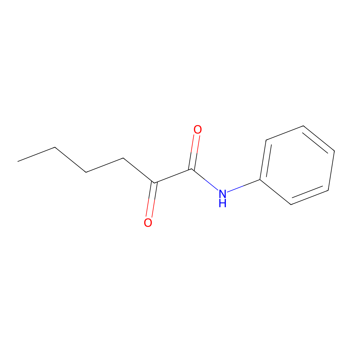 Hexanamide, 2-oxo-N-phenyl- molecular structure, CAS 52884-95-4