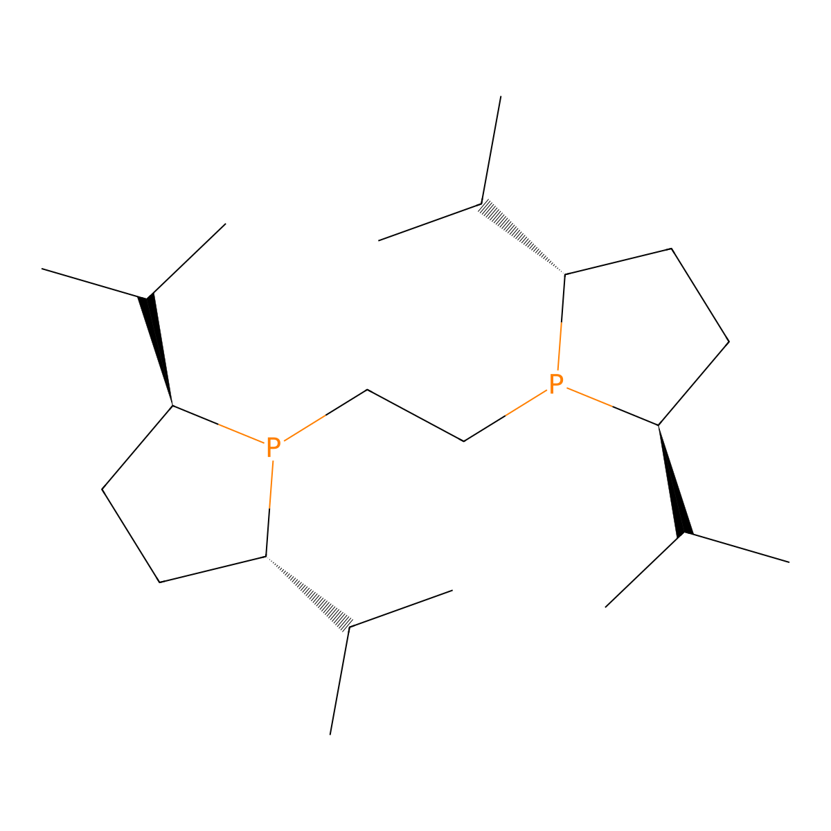 1,2-Bis((2S,5S)-2,5-di-i-propylphospholano)ethane molecular structure, CAS 528854-34-4