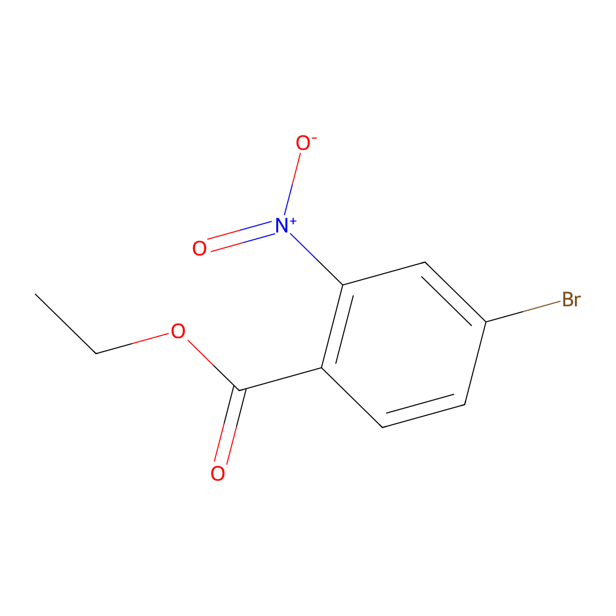 Ethyl 4-bromo-2-nitrobenzoate molecular structure, CAS 528872-23-3
