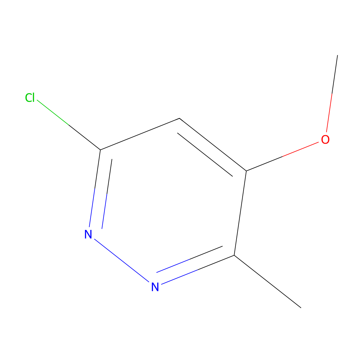6-Chloro-4-methoxy-3-methylpyridazine molecular structure, CAS 528878-33-3